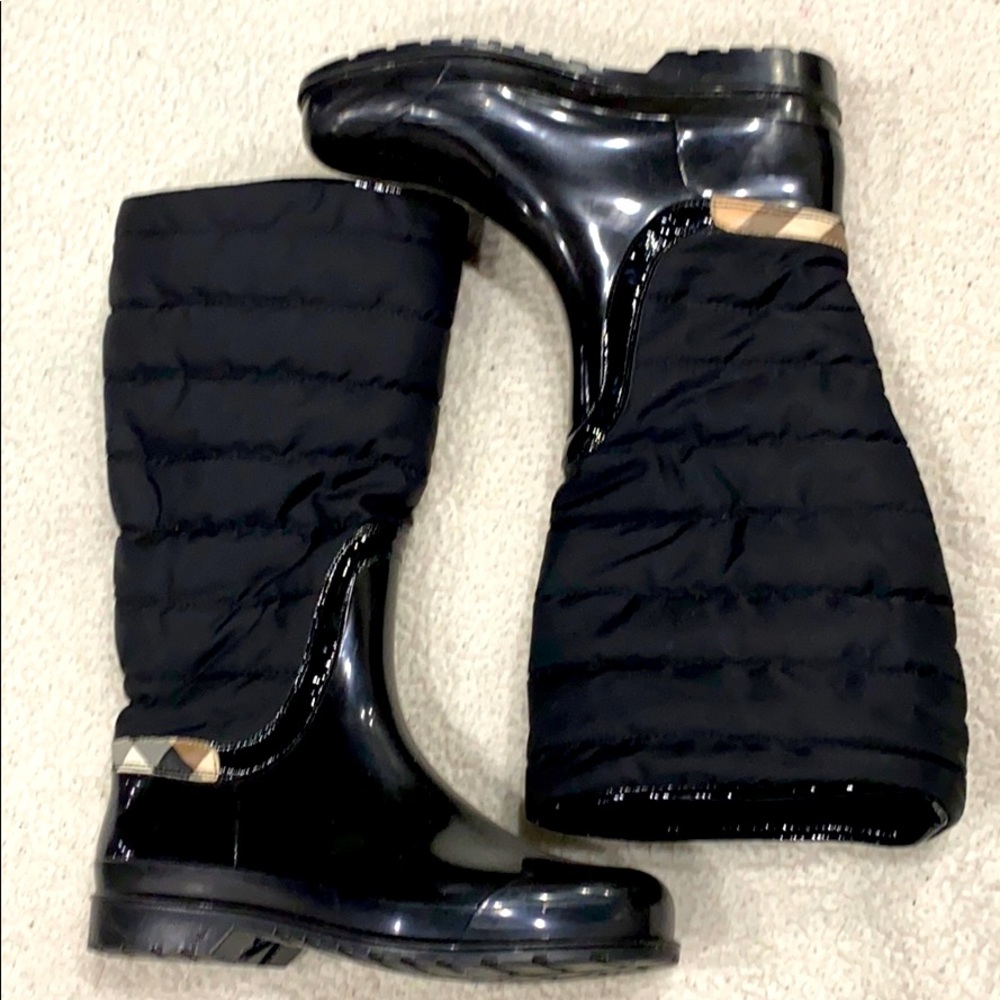 Burberry rain boots